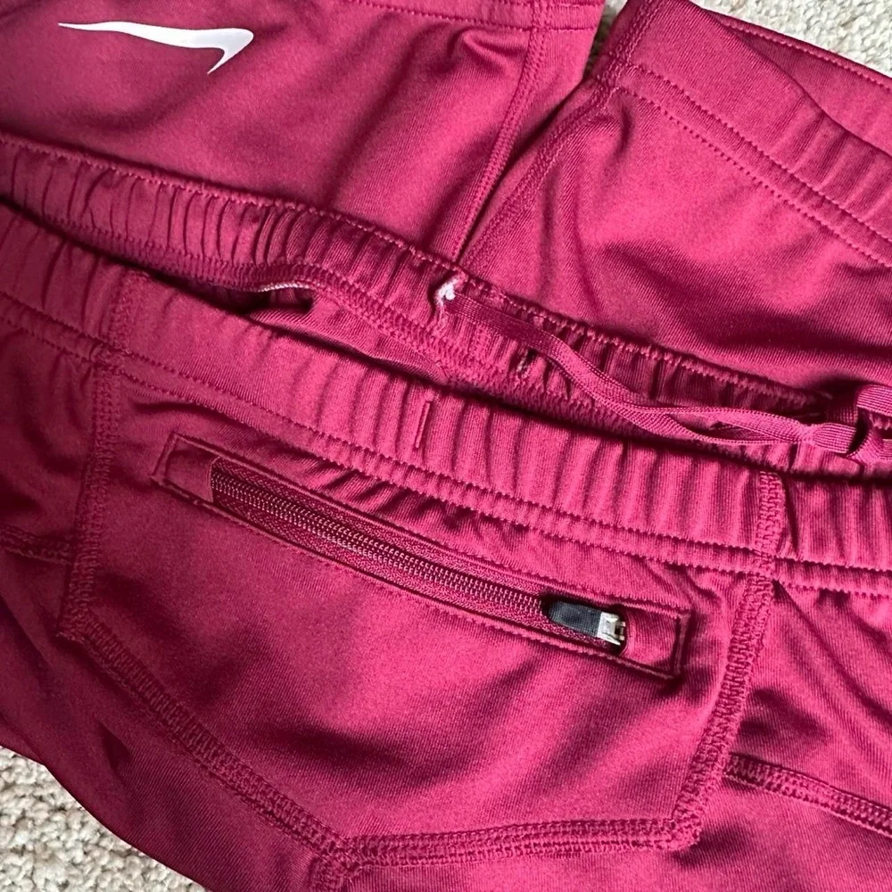 Nike Dri-FIT Youth Burgundy training shorts small